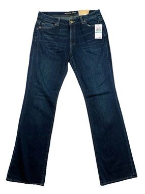 Michael Kors Women’s Dark Wash Bootcut Jeans Size 8 Jet Set Curvy Office Casual